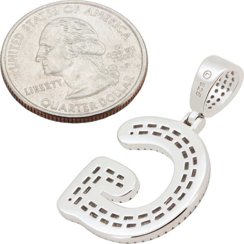 Baguette Initial G Pendant