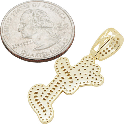 Crown Initial I Pendant