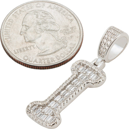 Baguette Initial I Pendant