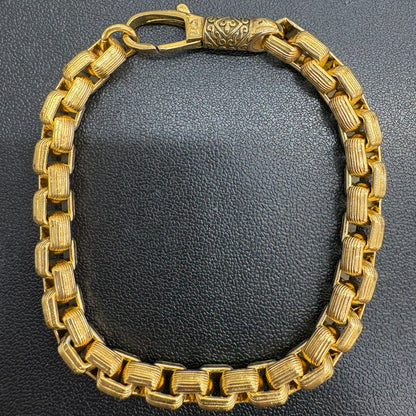 8mm Textured Box Bracelet 8.5"