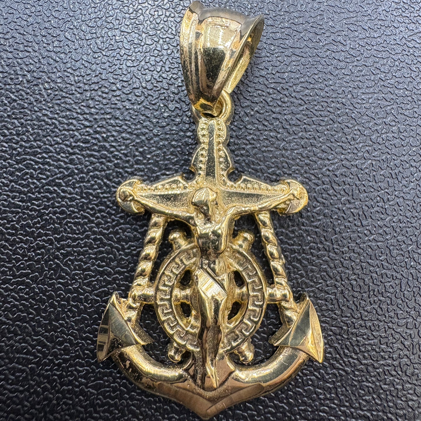 Anchor Crucifix Cross Pendant