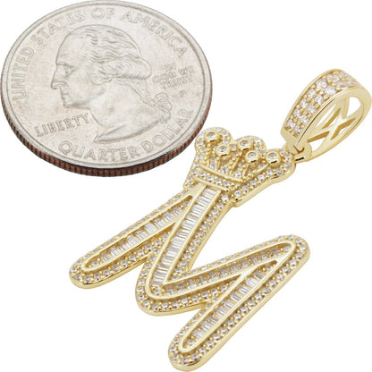 Crown Initial M Pendant
