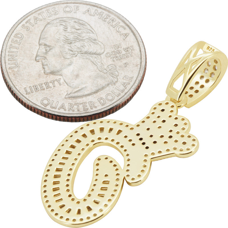 Crown Initial O Pendant