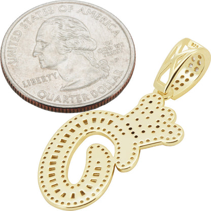 Crown Initial O Pendant