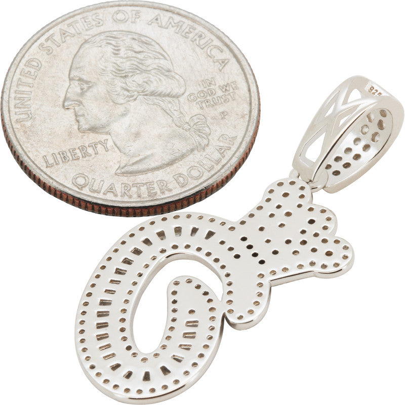 Crown Initial O Pendant