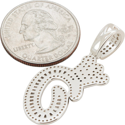 Crown Initial O Pendant