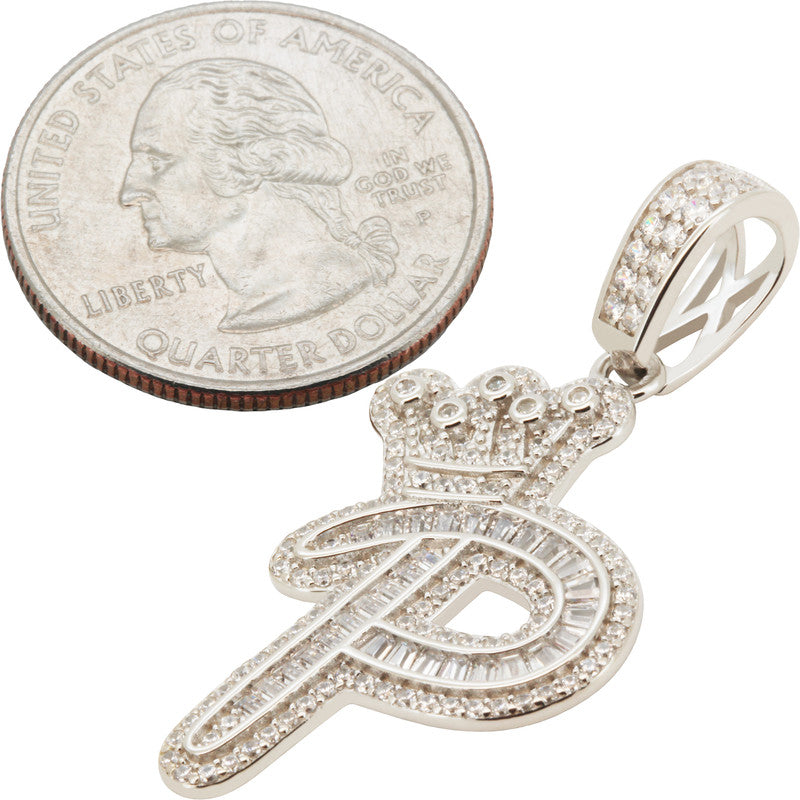 Crown Initial P Pendant