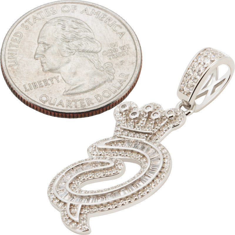 Crown Initial Q Pendant
