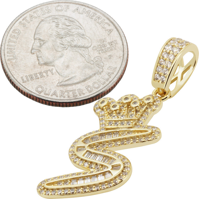Crown Initial S Pendant