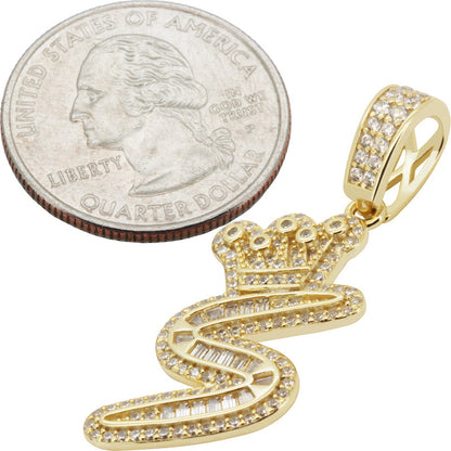 Crown Initial S Pendant