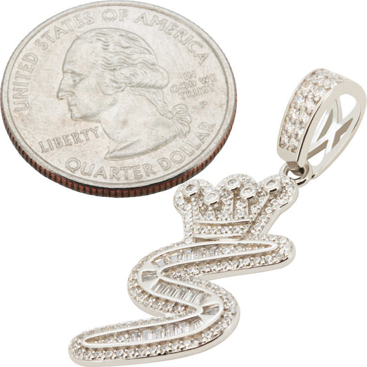 Crown Initial S Pendant