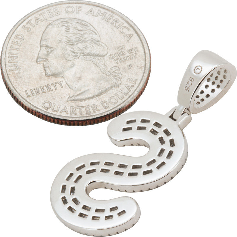 Baguette Initial S Pendant