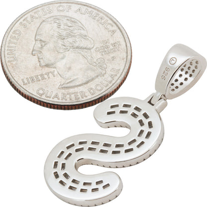 Baguette Initial S Pendant