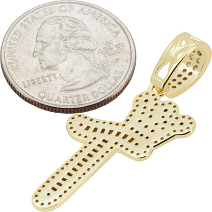 Crown Initial T Pendant