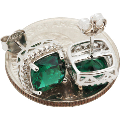 10mm Birthstone Square Studs