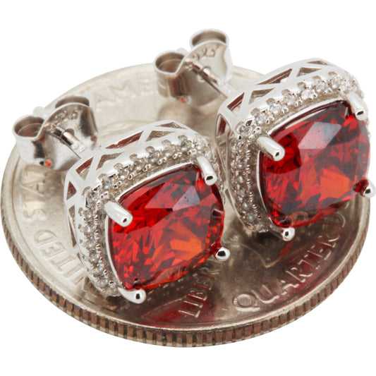 10mm Birthstone Square Studs