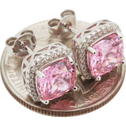 10mm Birthstone Square Studs