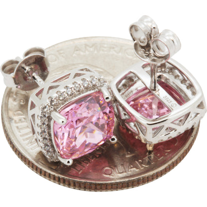 10mm Birthstone Square Studs