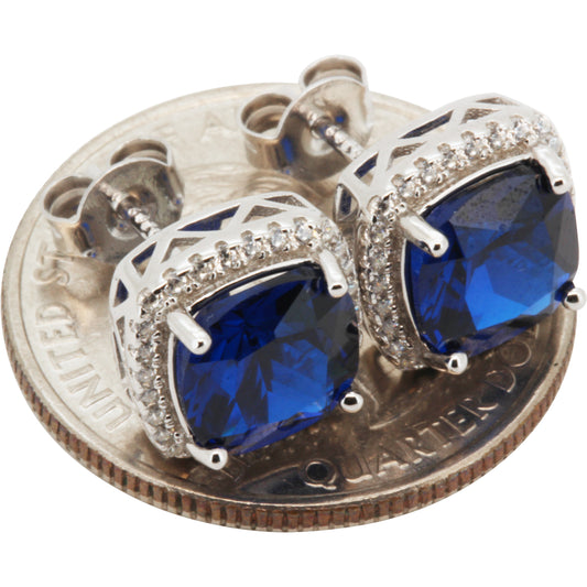 10mm Birthstone Square Studs