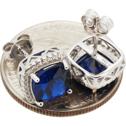10mm Birthstone Square Studs