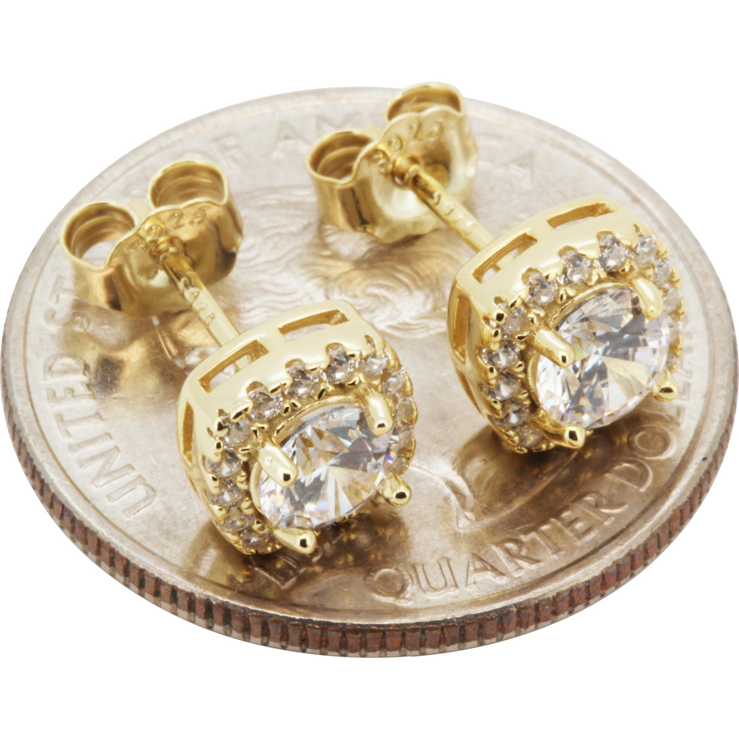 7.5mm Birthstone Square Studs