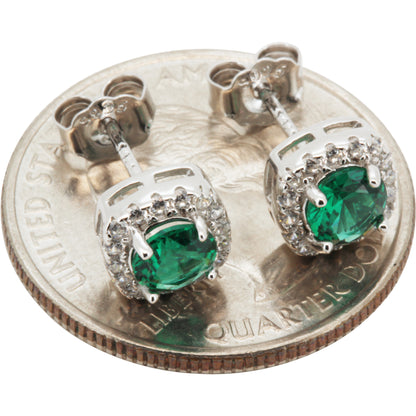 7.5mm Birthstone Square Studs