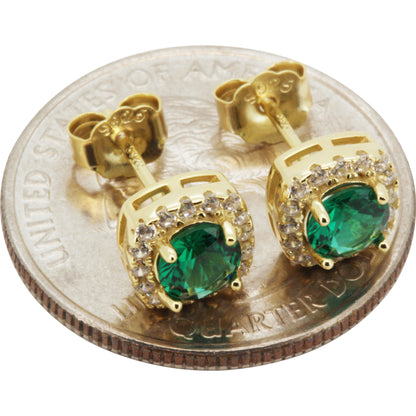 7.5mm Birthstone Square Studs