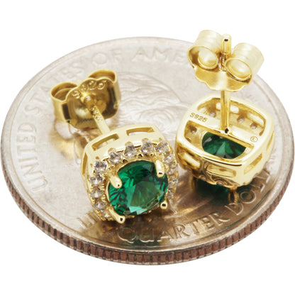 7.5mm Birthstone Square Studs
