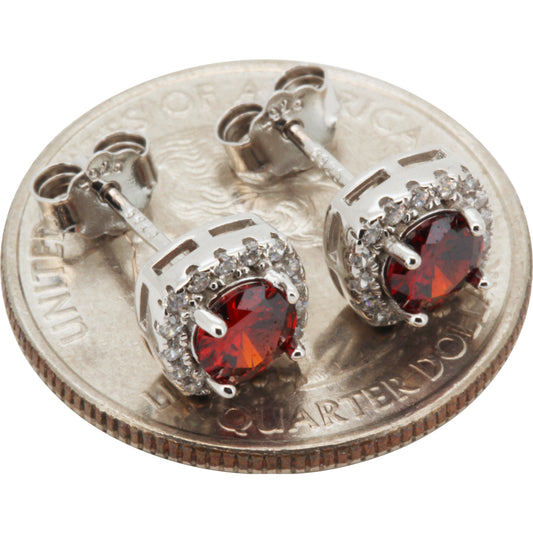7.5mm Birthstone Square Studs