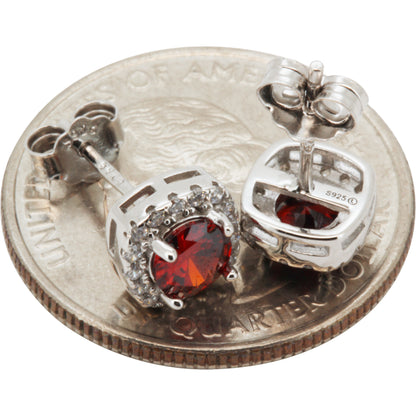 7.5mm Birthstone Square Studs