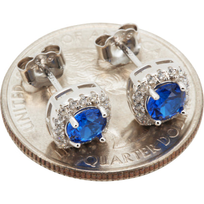 7.5mm Birthstone Square Studs