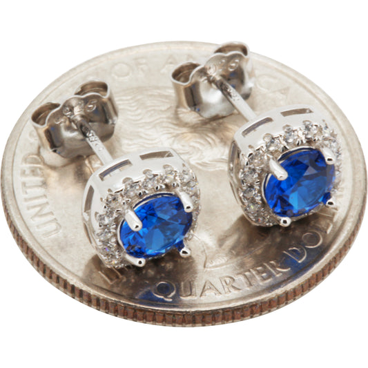 7.5mm Birthstone Square Studs