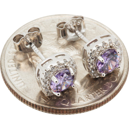 7.5mm Birthstone Square Studs