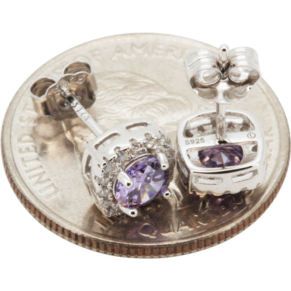 7.5mm Birthstone Square Studs