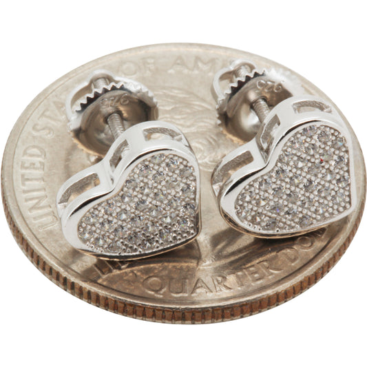 Heart Earrings (925 Sterling Silver)