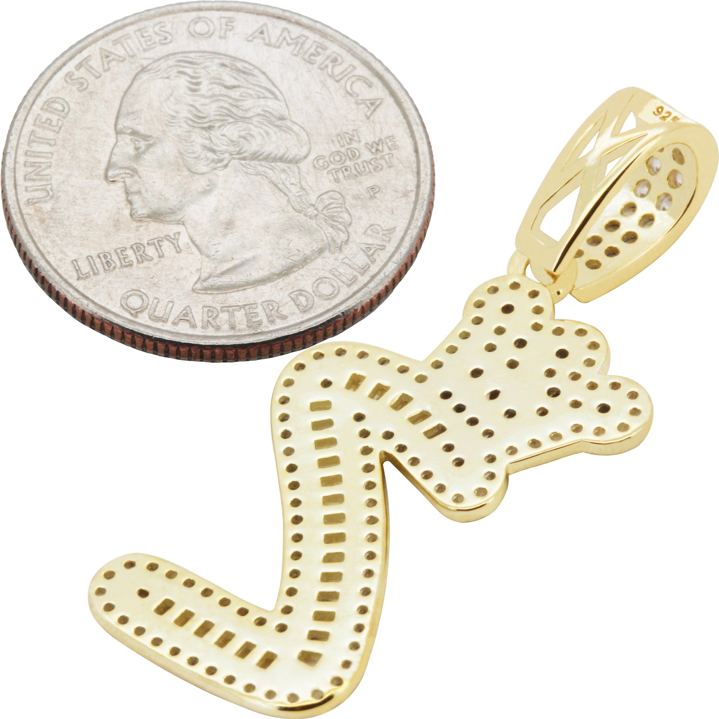 Crown Initial Z Pendant