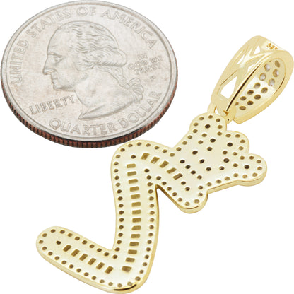 Crown Initial Z Pendant