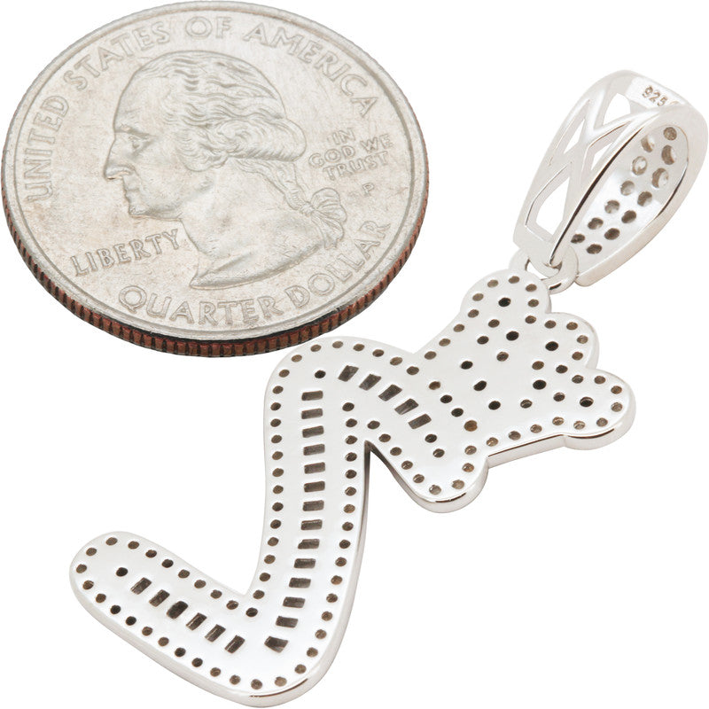 Crown Initial Z Pendant