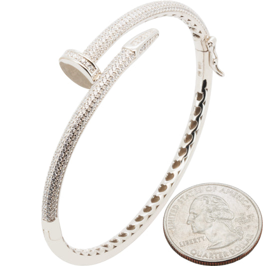 Nail Bangle Bracelet 7.5"