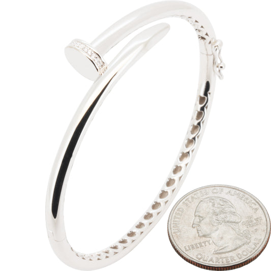 Nail Bangle Bracelet 7.5"