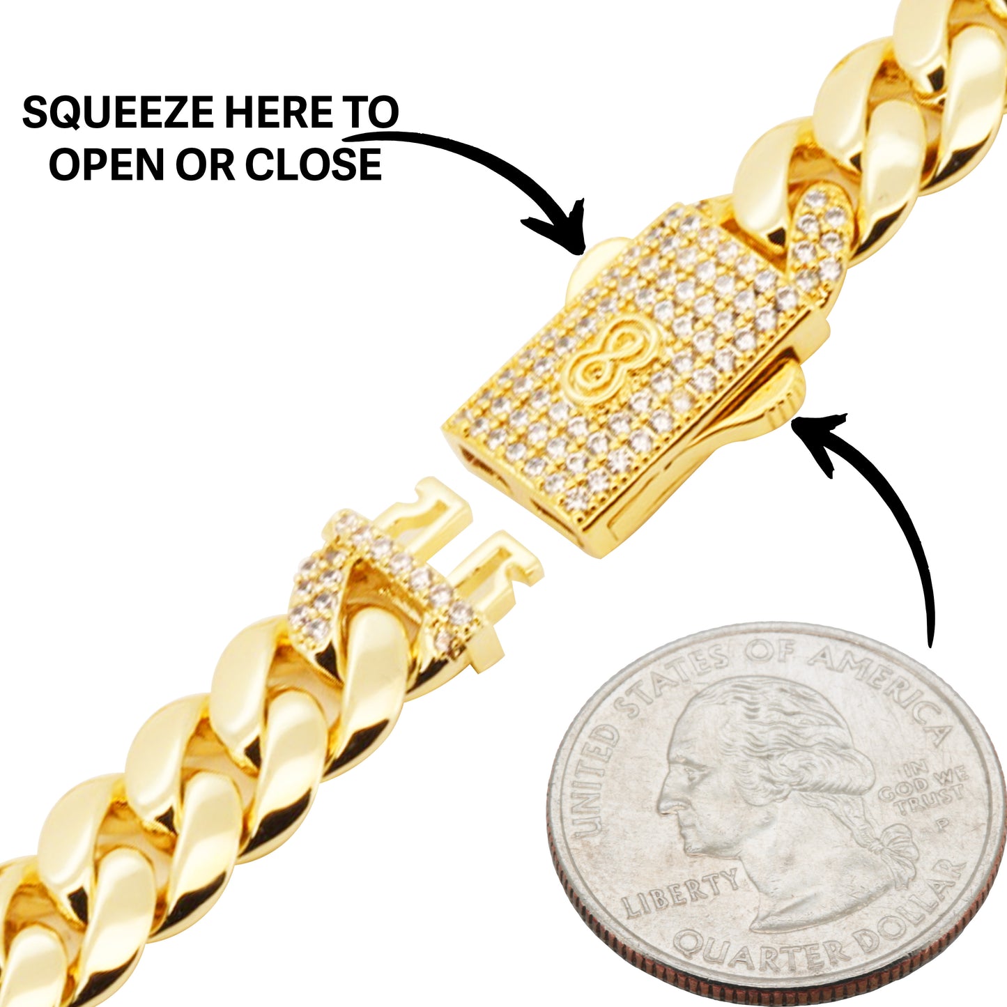 Miami Cuban Link Bracelet (14K Gold Filled)