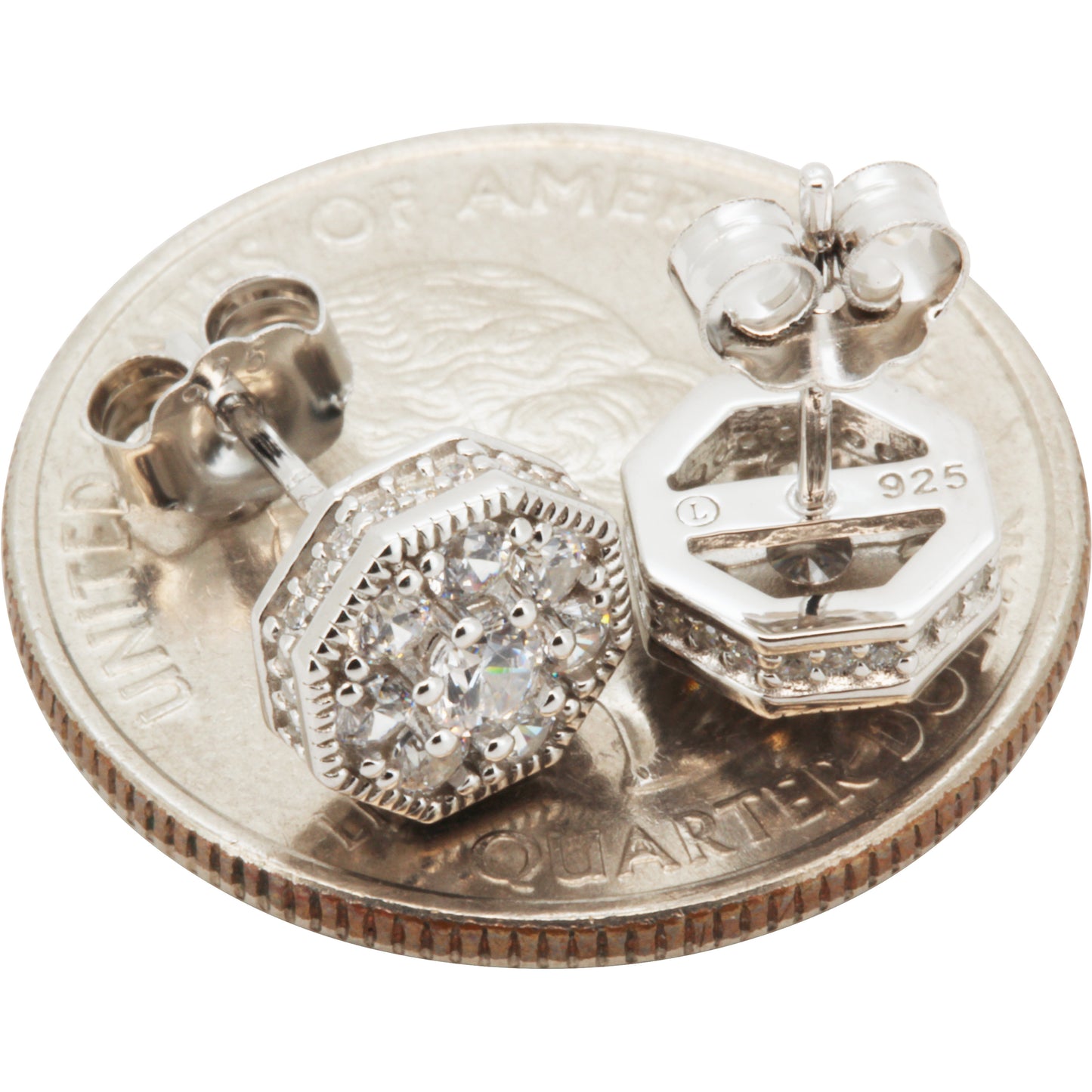7.5mm Octagon Studs