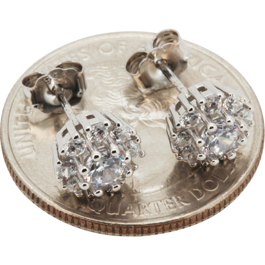 8mm Circle Cluster Studs