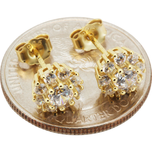 8mm Circle Cluster Studs