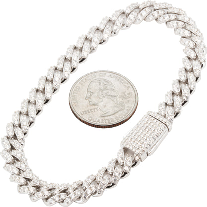 8mm Miami Cuban Link Bracelet 7.5"
