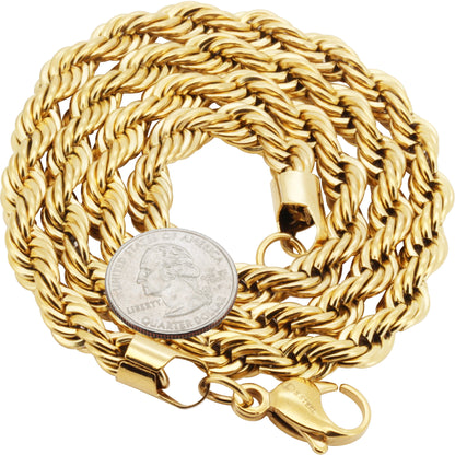 8mm Rope Chain 24"