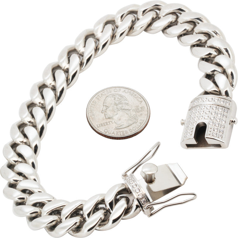 14mm Miami Cuban Link Bracelet 6"