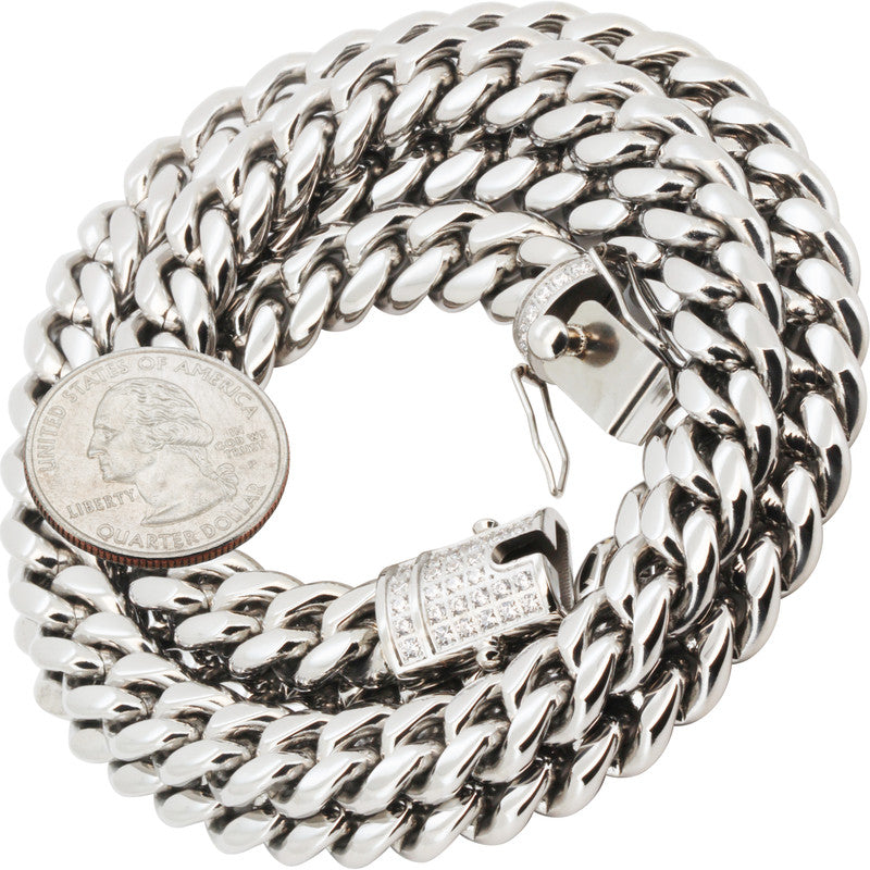 10mm Miami Cuban Link Chain 28"
