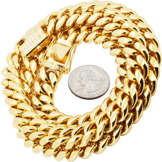 14mm Miami Cuban Link Chain 30"