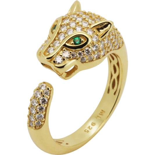 Moissanite Panther Ring Size 9